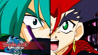 BEYBLADE VFORCE | Ep.45 Zeo Vs. Ozuma | Ep.46 Black and White Evil Powers