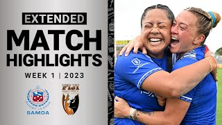 Fetu Samoa vs. Fiji Bulikula | Extended Highlights | Pacific Championships | Week 1, 2023 | NRLW