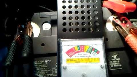 Harbor Freight Battery load tester, how to check alternator, battery under load.