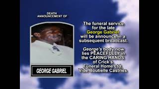 George Gabriel ~ Short Obituary