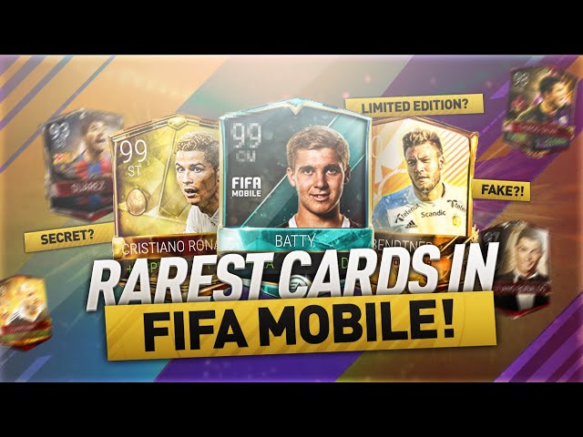 rare fifa cards THE TOP 7 RAREST CARDS IN FIFA MOBILE !! (Secret Card !? Limited Edition !?)