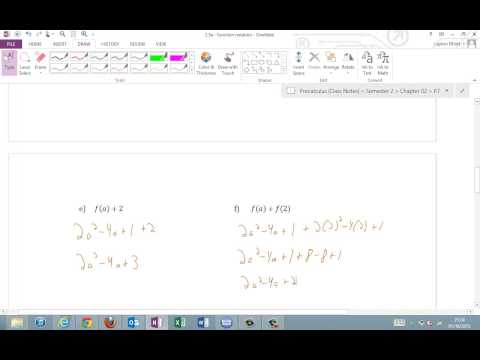 Precalc - 2.5a Notes - Function Notation