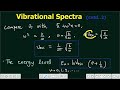 Lecture 69 | Derivation of Frequency, Term Value and Wave Numbers | Vibrational Spectra