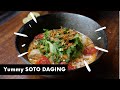 美味しい牛筋と鶏団子のスパイシースープ ||| SOTO BETAWI ENAK BANGED isi daging dan ayam bowl