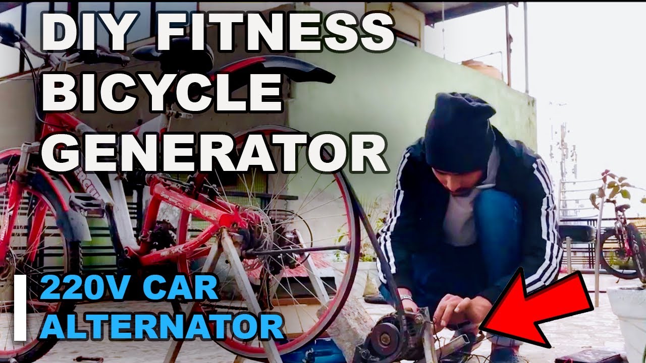 SIMPLEST BICYCLE GENERATOR POWER YOUR HOME साइकिल से बिजली बनाओ Generate Electricity at