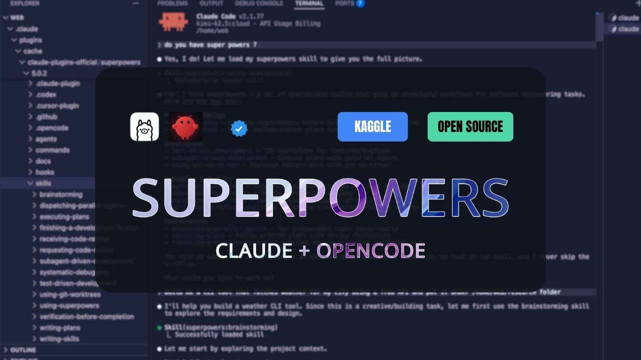 SuperPowers Plugin: 10X Productivity of Any Coding Agent
