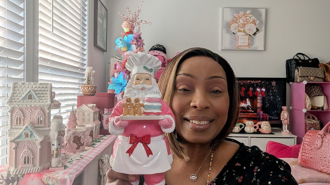 Pink Holiday Makeup Room Decor 