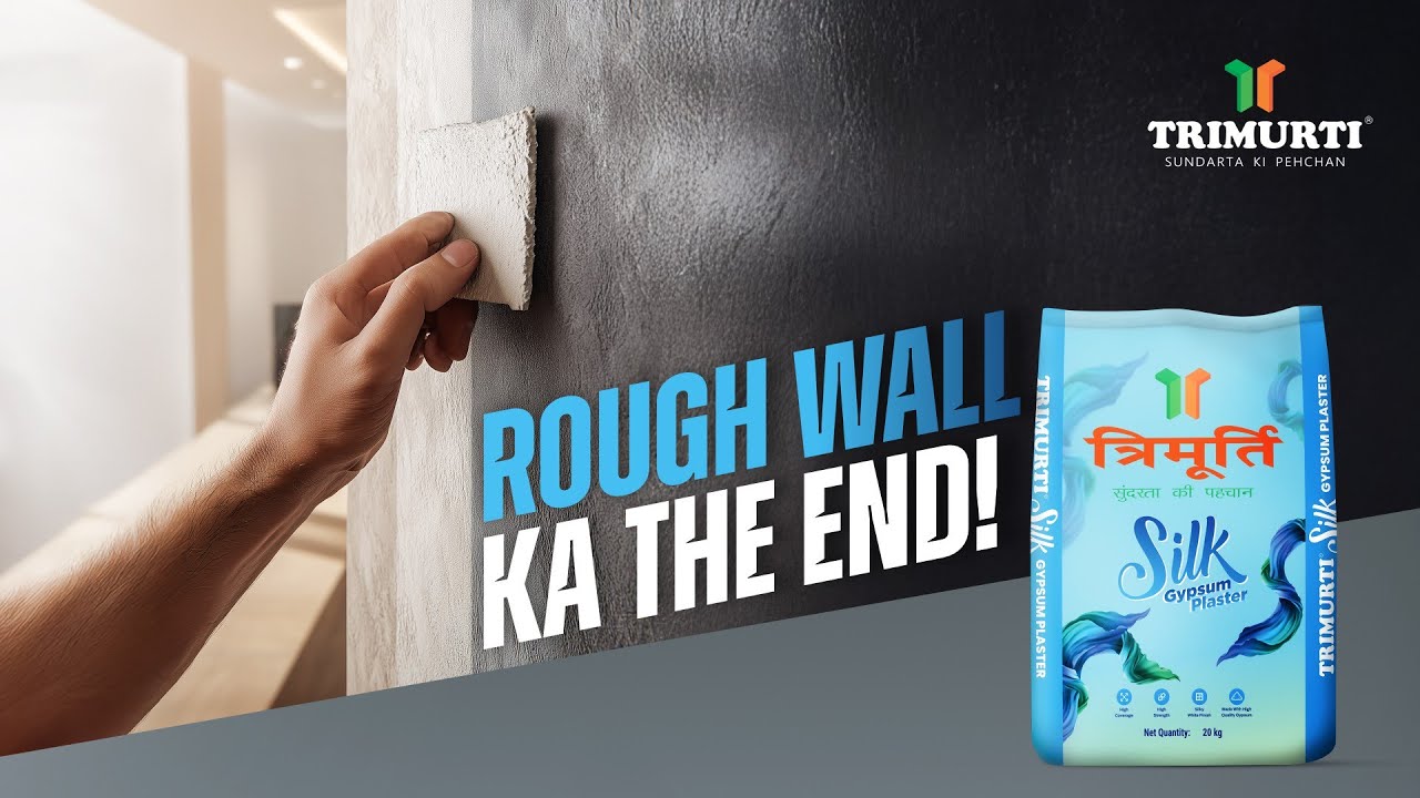 Transform Your Walls with Trimurti Silk Gypsum Plaster | Strong & Silky Finish