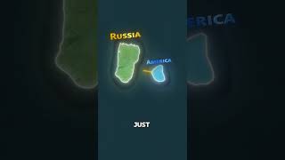 The Impossible Border Between Russia and USA #geography #countryballs
