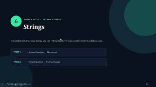 Full Python: C6 | Strings | Hindi Update
