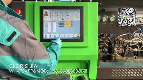 New System!! CR718 common rail test bench - CAT320D pump testing
