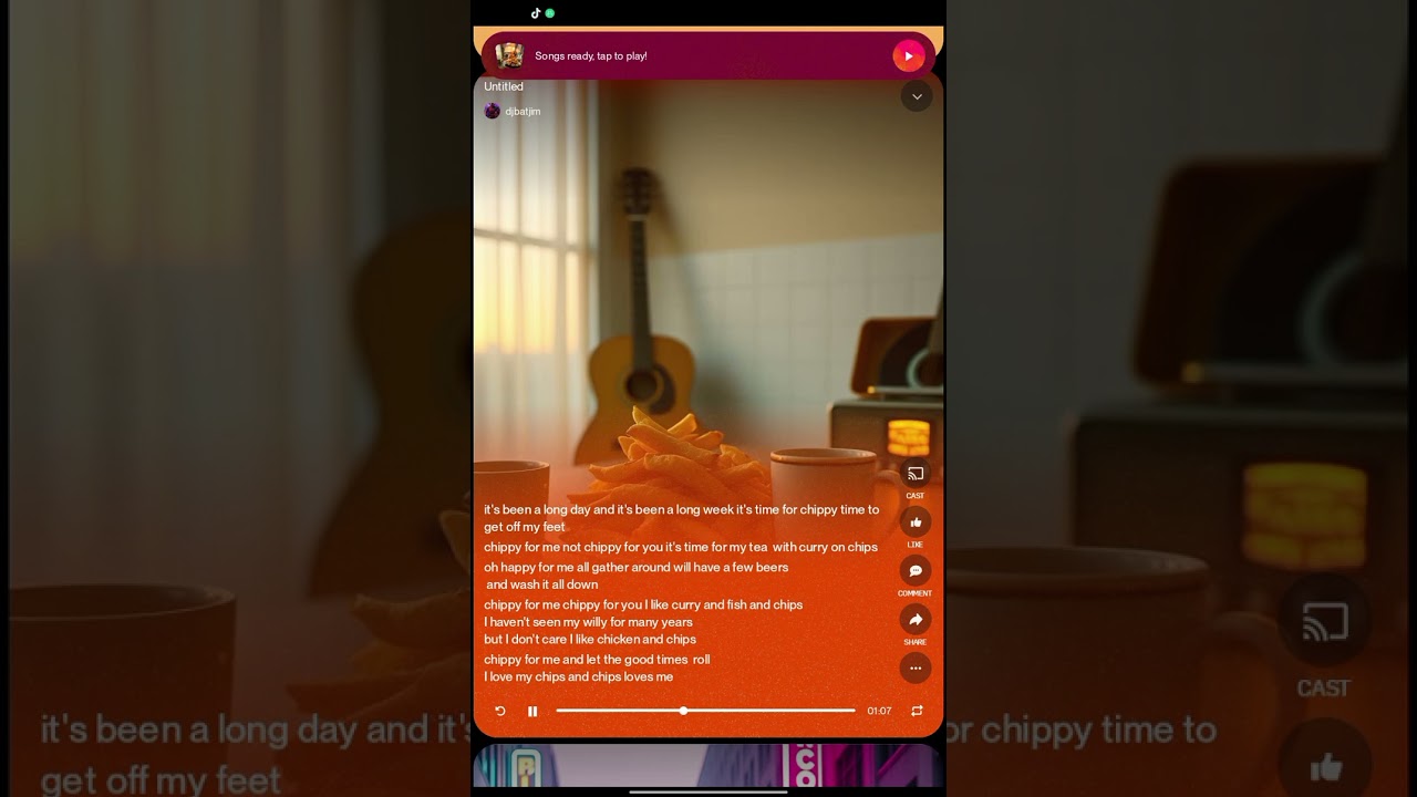 Chippy for me chippy for tea song 