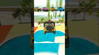 🚗 Thar vs Defender vs Lamborghini vs G-Wagon – Mega Water Jump Challenge! 😱🌊 #gaming #shorts #gta5
