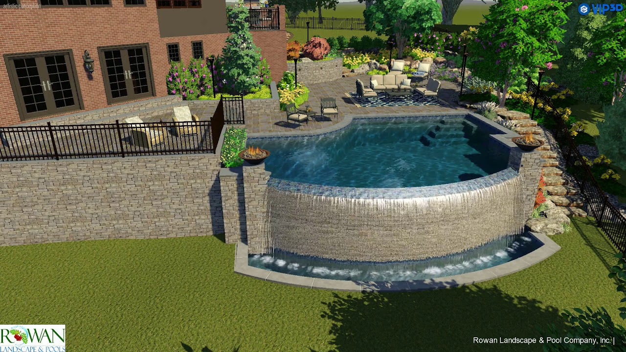 Swimming Pool with Exquisite Negative Edge YouTube