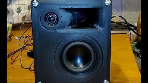 3D Printed Ported Speaker Box Test 1