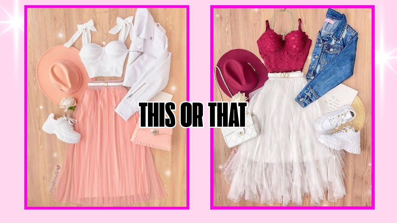 ✨ This or That? 💖 Which outfit matches your vibe? 👗