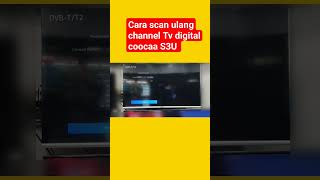 Cara cari channel digital coocaa s3u#shorts