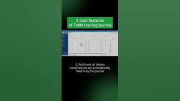 3 cool features of TM Trading journal