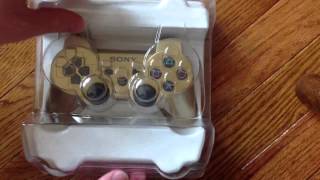 Gold PS3 Controller Unboxing