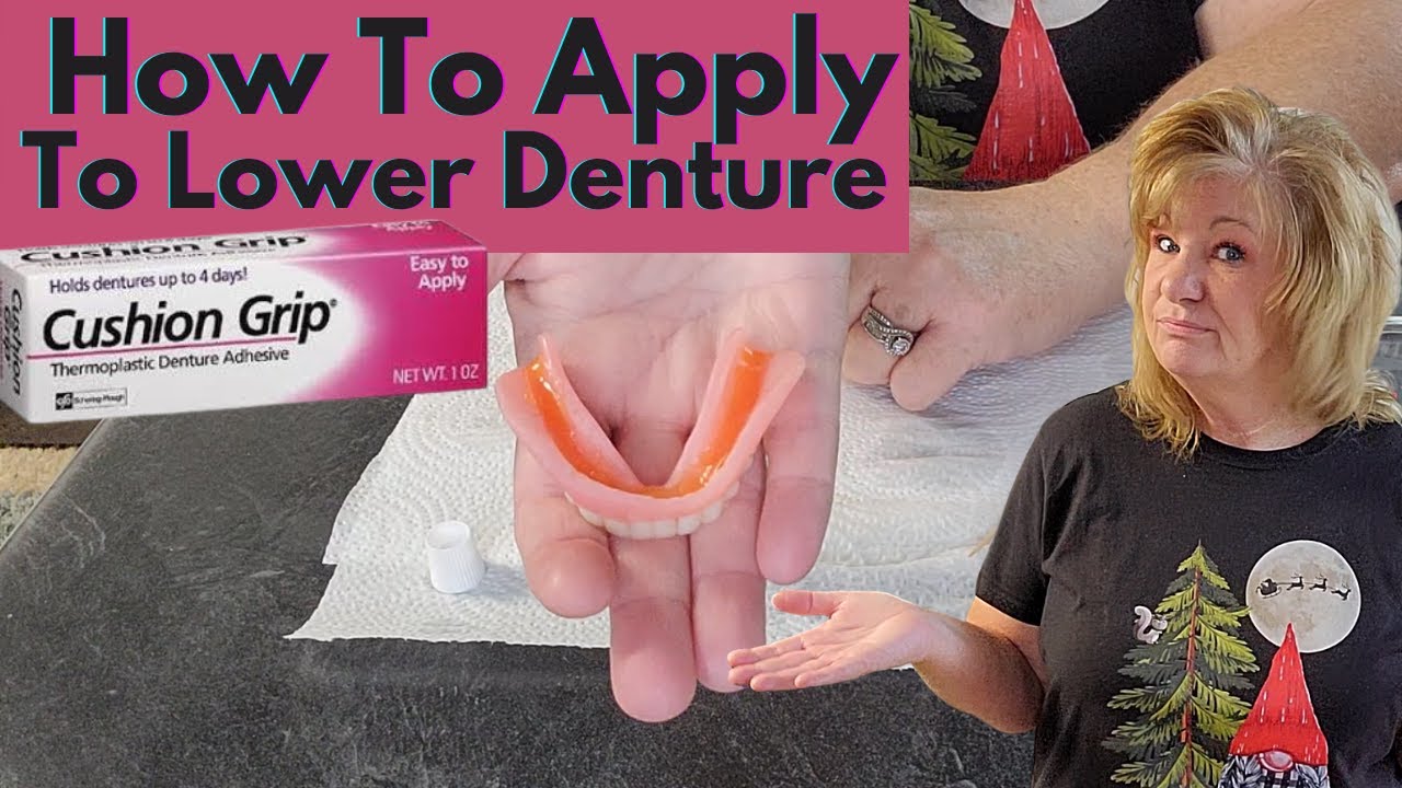 How To Use Cushion Grip Denture Adhesive / Do A Soft Reline On Your Dentures  at Home 