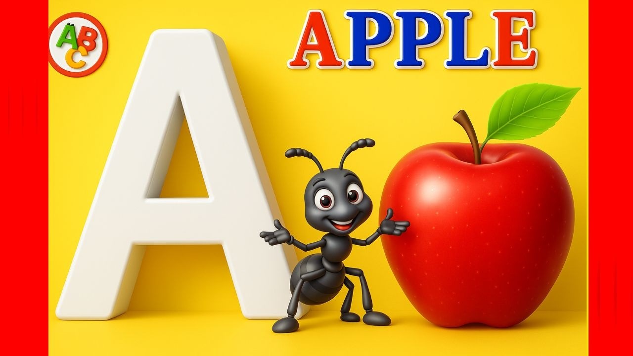 Phonics Song with TWO Words 🍎 A for Apple 🐜 A for Ant | ABC Alphabet ...