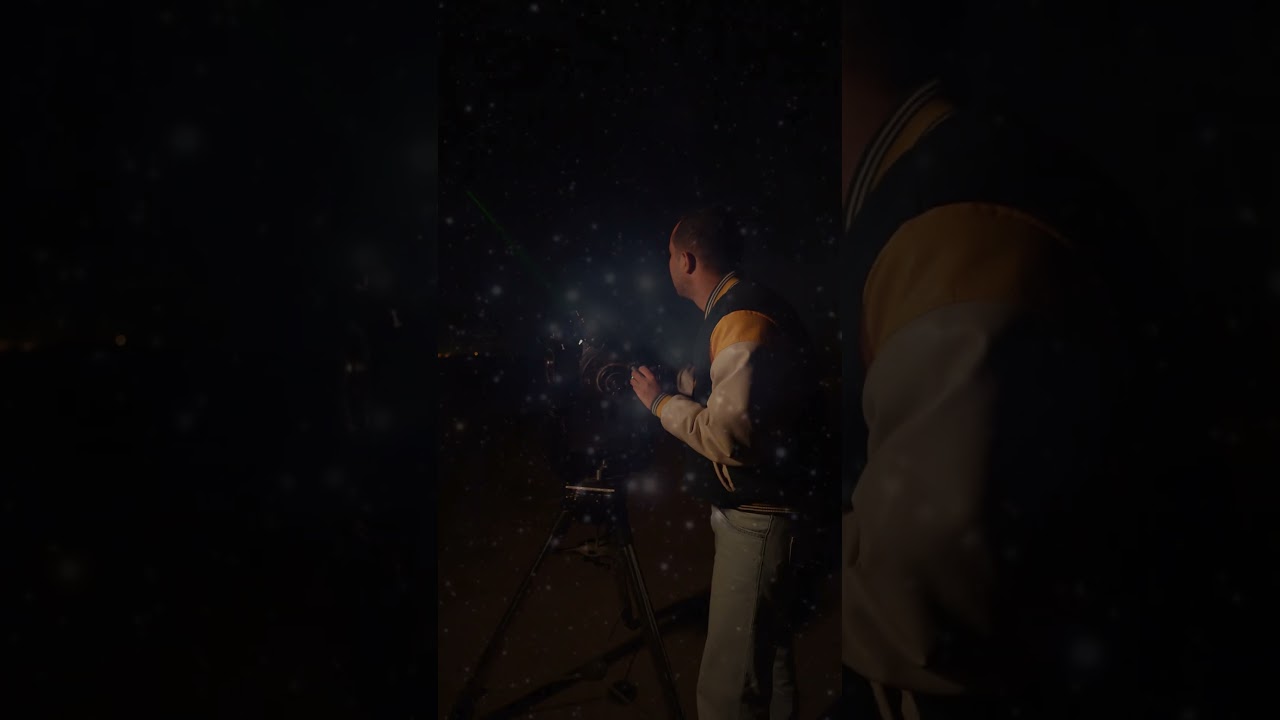 ⁣شوف النجوم من التليسكوب!