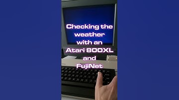 Checking the weather with an Atari 800XL #atari #atari800xl #fujinet