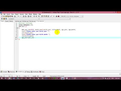 C++ student KSIT សម្រាប់គណនាអាយុរបស់អ្នក