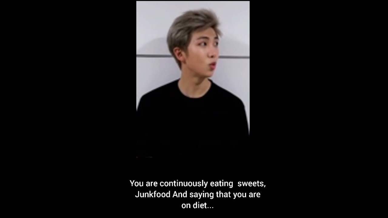 BTS reaction when they found you eating 24/7 but you are on diet.
