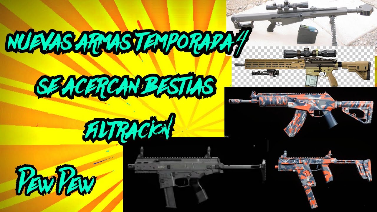 Estas serían las 5 NUEVAS ARMAS de la TEMPORADA 4 en WARZONE / Modern ...