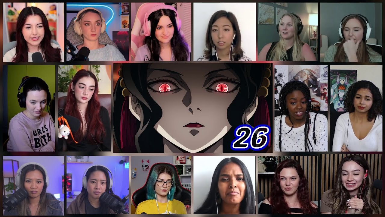 Demon Slayer Season 1 Episode 26 Girls Reaction Mashup | Kimetsu no Yaiba