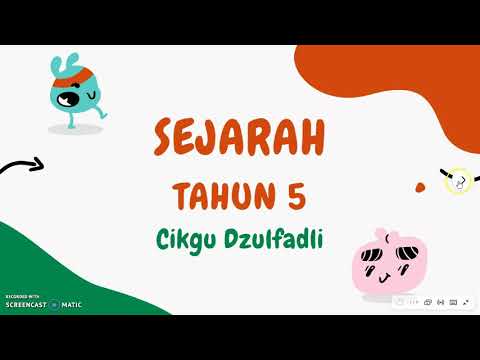 Sejarah Tahun 5   Unit 1 Bahagian 2