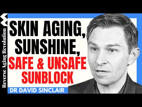 SKIN AGING, Sunshine, Safe & Unsafe Sunblocks | Dr David Sinclair Interview Clips
