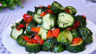 Боже, как вкусно! Я всегда буду так готовить! Просто нарежьте огурцы с сельдереем🥒! Вкусный огурец!