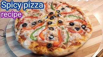 Spicy Tasty Vegetable Pizza Recipe Homemade Veg Pizza By Ali Baba Simple Easy Veg Pizza Recipe Youtube