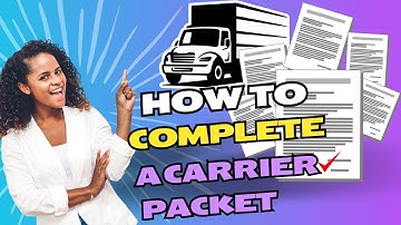 Freight Dispatch Training | How to Complete a Carrier Packet Step by Step  #freightdispatcher