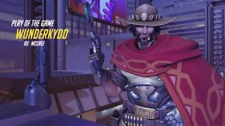 OverWatch McCree POTG HIGH NOON QUADRA KILL