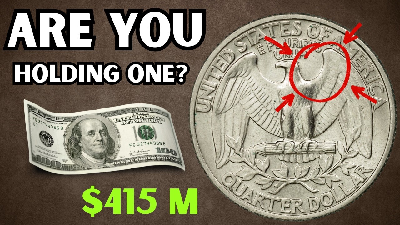 Возможно, эти редкие монеты достоинством в четверть доллара с дефектами прямо сейчас прячутся у в...