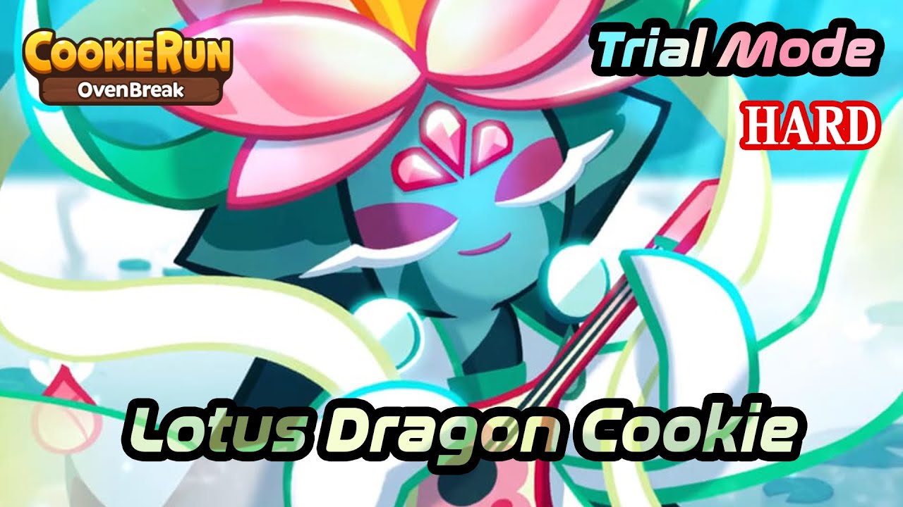 Cookie Run OvenBreak Lotus Dragon Cookie (Trial Mode Hard) YouTube