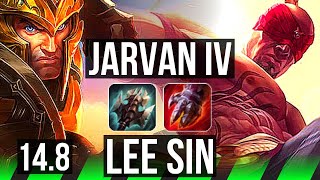 JARVAN IV vs LEE SIN (JGL) | 2000+ games, 14/2/6, Legendary | BR Master | 14.8