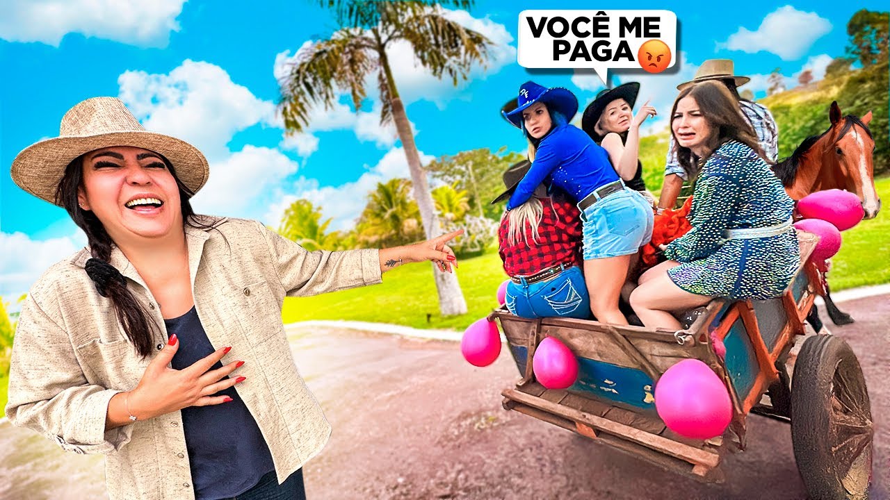 LEVEI ELAS DE CARROÇA PRA CONHECER O MEU SÍTIO 😂