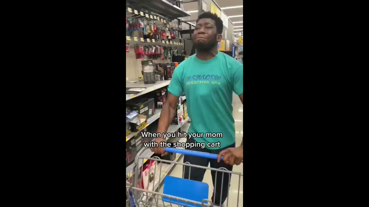 When You Hit Your Mom With The Shopping Cart