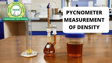 Determination of Specific gravity using Pycnometer| Density| Pycnometer|Tamilnadu Test House