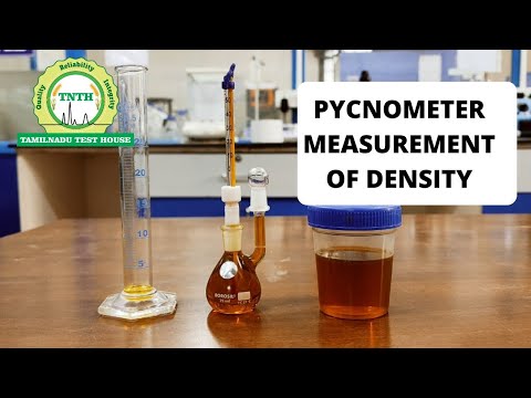 वीडियो: पाइकोनोमीटर घनत्व को कैसे मापता है?