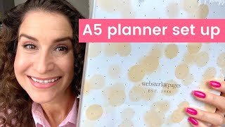 Websters Pages A5 Planner set up + Accessory Kit unboxing