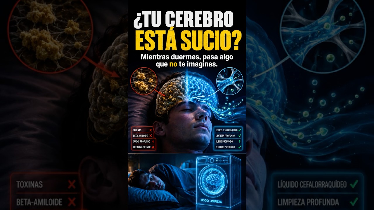 🧠 ¿Tu cerebro está sucio? Lo que pasa mientras duermes 😱