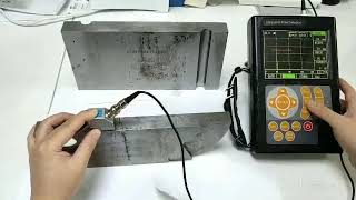 Beijing JItai JUT800 ultrasonic flaw detector angle probe calibration