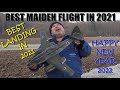 BEST Maiden flight &amp; Landing in 2021 RC plane Me 262 Twin 50mm 12 blades EDF jet 4S PNF Skyangel