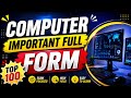 Computer Important Full Forms | Top 100 | Computer | H.C Sir