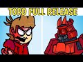 Friday night funkin vs tord red fury v2 full release  eddsworld  tordbot vs tom edd matt fnf